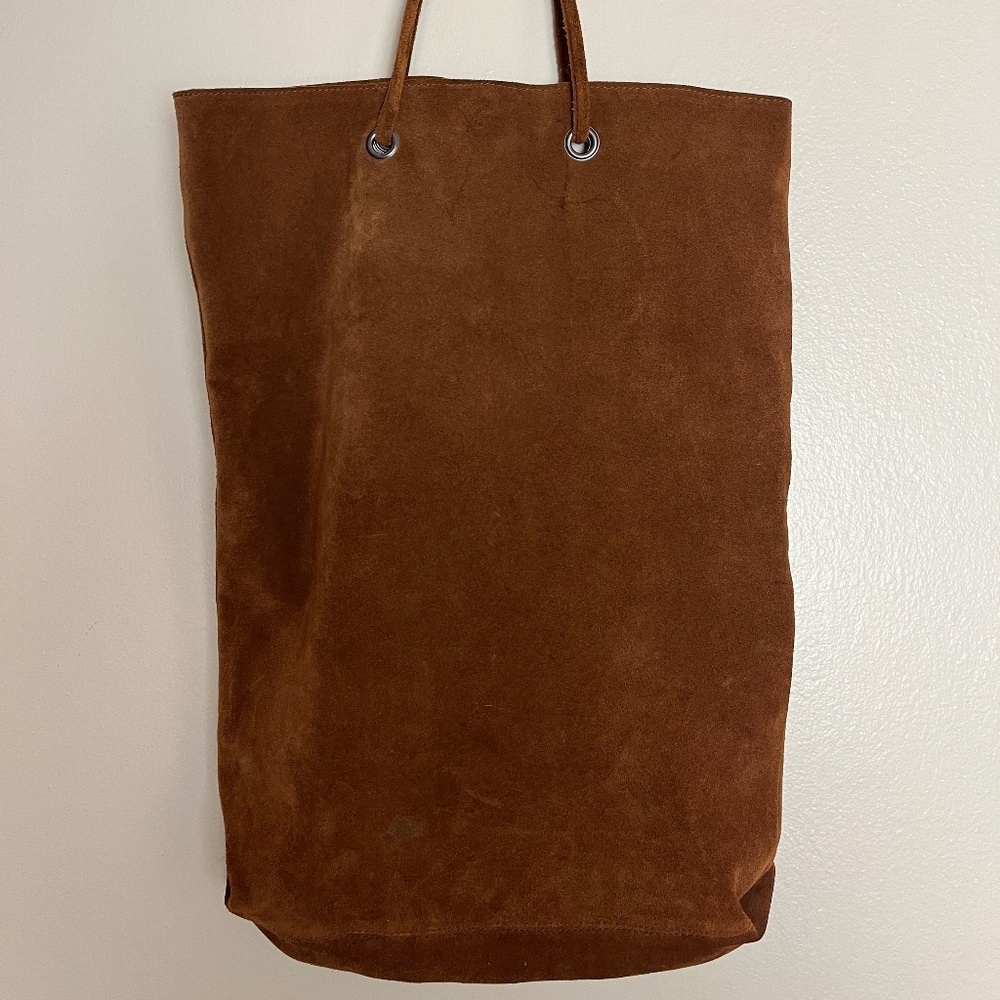 Whiite Copenhagen Chestnut Suede Tote